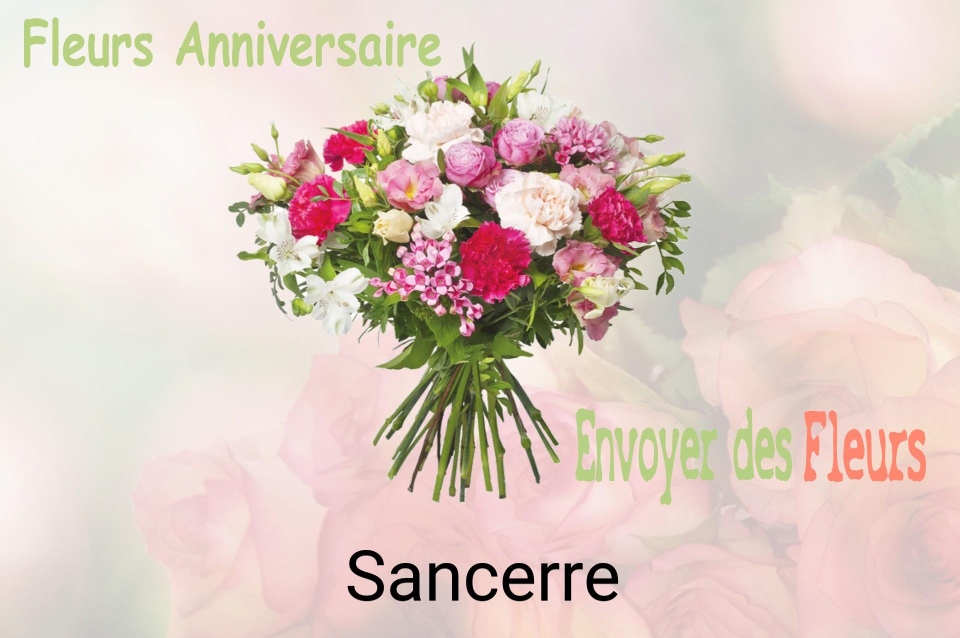 Bouquet de fleurs d’anniversaire livré à Sancerre